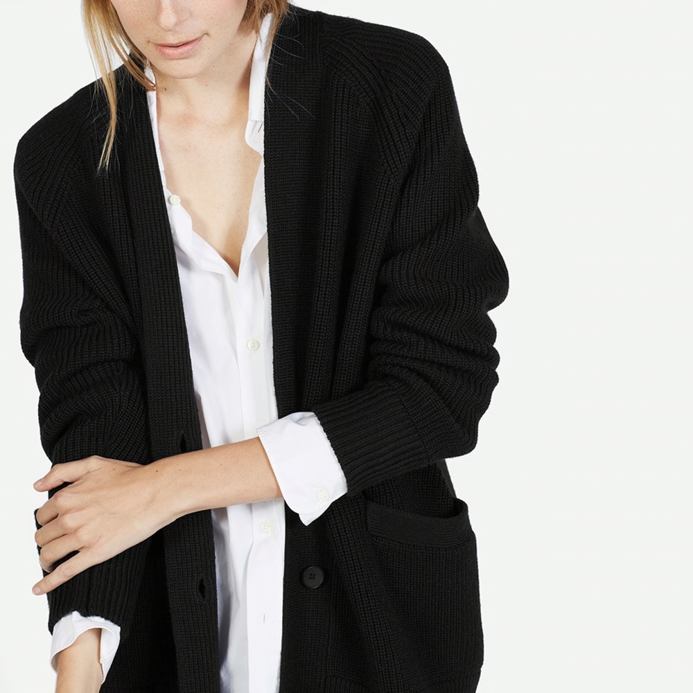 Everlane Chunky Wool Cardigan